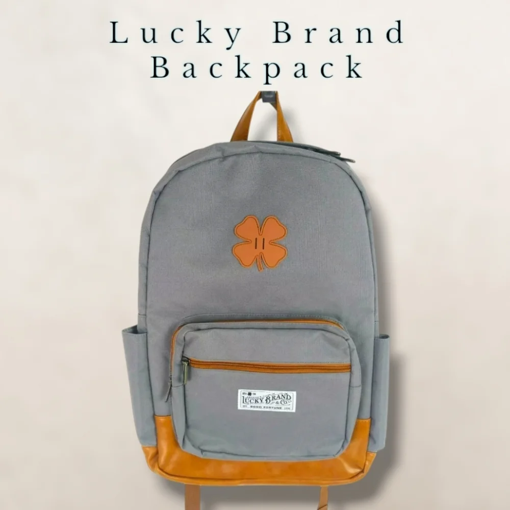 NWT Lucky Brand Grey Backpack
